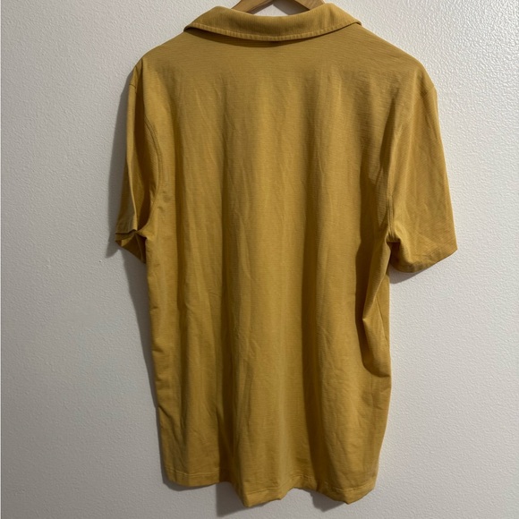 Lululemon Men’s Yellow Polo Shirt – Size XL - Picture 2 of 4